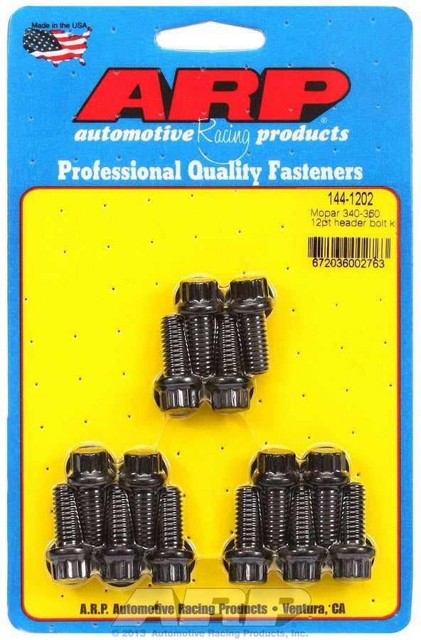 Auto Racing Products Exhaust Header Header Bolt Kit - 12pt. 5/16 x .750 UHL (14) 144-1202