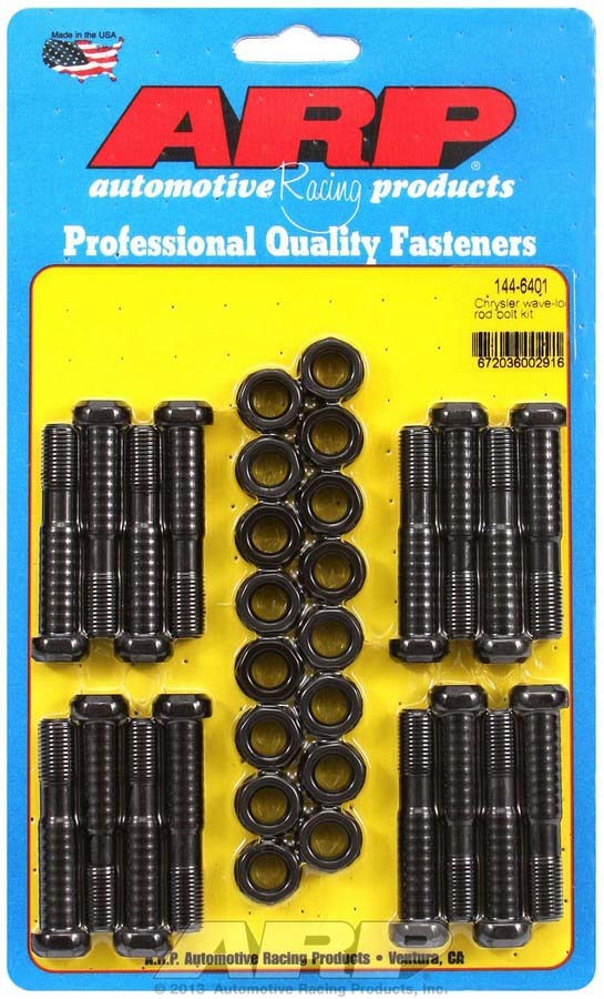 Auto Racing Products Automotive Hardware SBM Rod Bolt Kit - Fits 318/340/360 144-6401