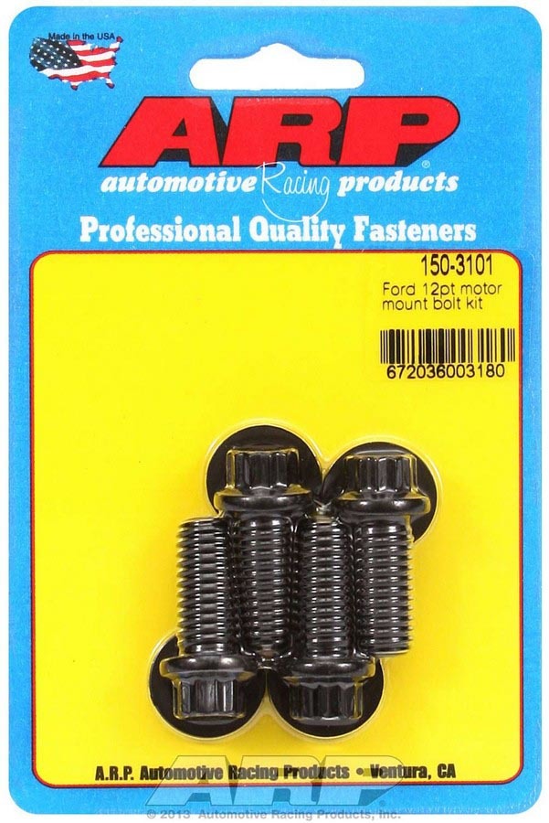 Auto Racing Products Engine Component SBF Windsor Motor Mount Bolt Kit 12pt. 150-3101