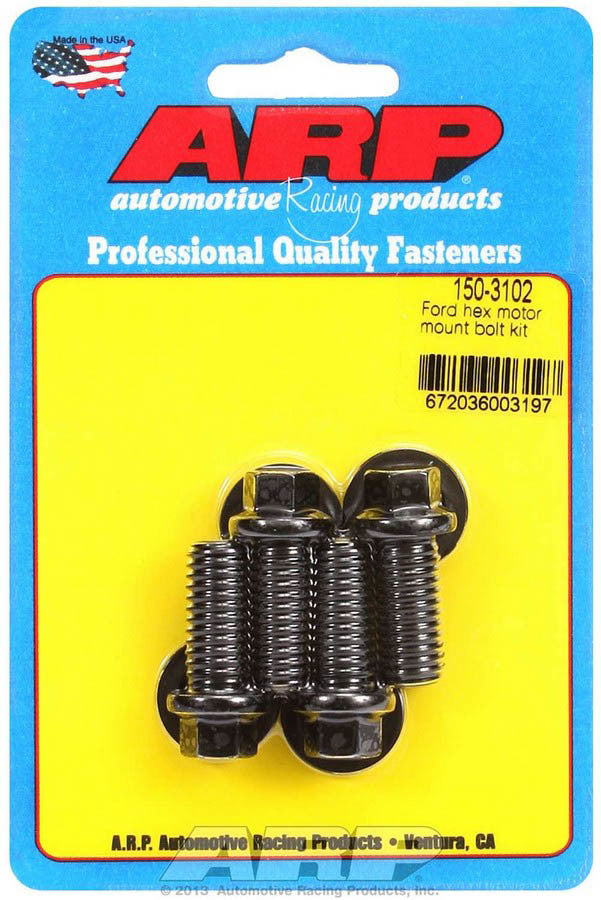 Auto Racing Products Engine Component SBF Windsor Motor Mount Bolt Kit 6pt. 150-3102