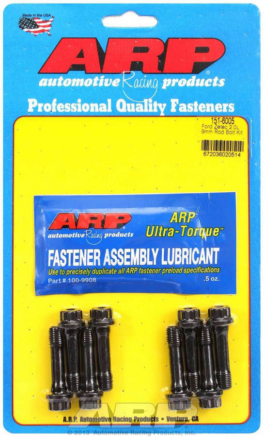 Auto Racing Products Automotive Hardware Ford Rod Bolt Kit - Fits Zetec 2.0L 9mm 151-6005
