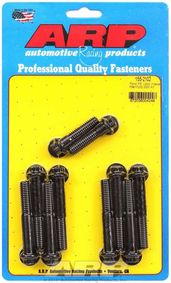 Auto Racing Products Engine Component Ford Intake Bolt Kit - 12pt. FE 155-2102