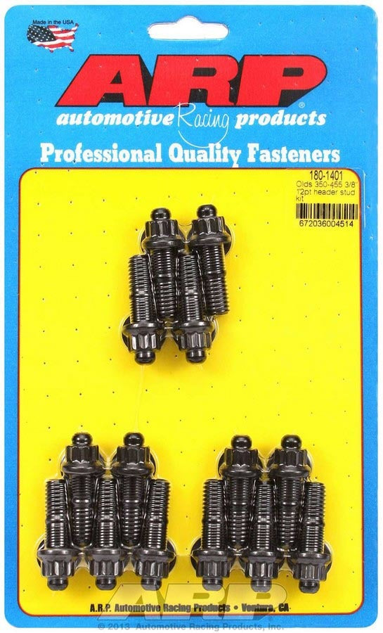 Auto Racing Products Exhaust Header Header Stud Kit - 12pt. Olds V8 180-1401