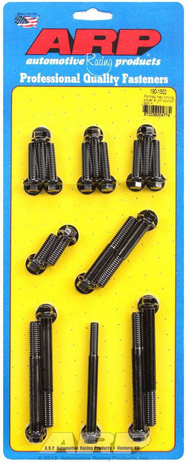 Auto Racing Products Engine Component Pontiac Timing Cover Bolt Kit 190-1502