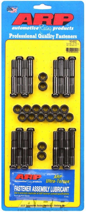 Auto Racing Products Automotive Hardware Pontiac Rod Bolt Kit - Fits 55-62 V8 190-6002