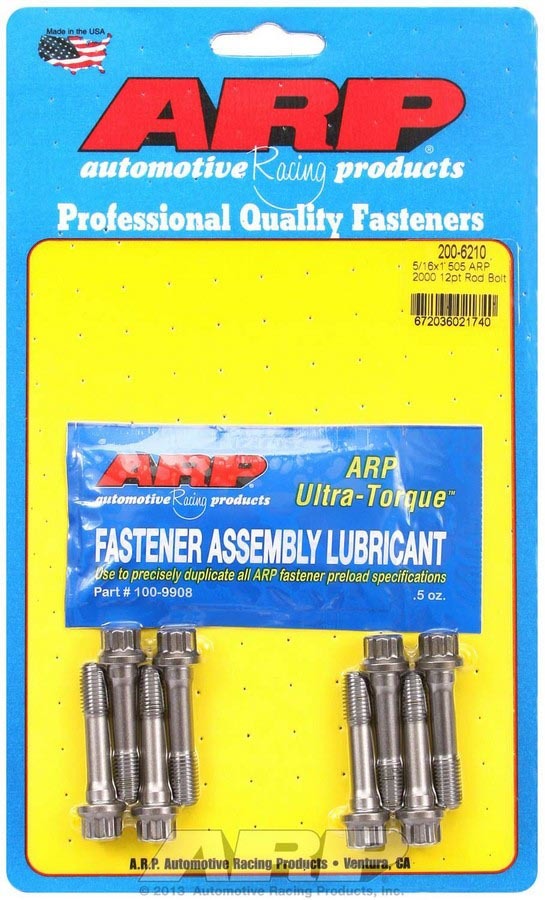 Auto Racing Products Automotive Hardware Replacement Rod Bolt Kit 5/16 (8) 200-6210