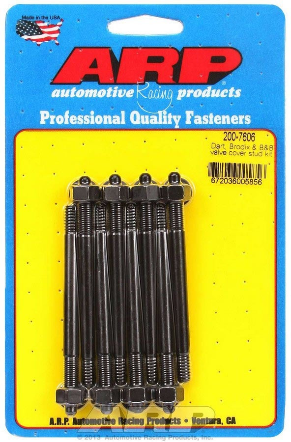 Auto Racing Products Engine Component Valve Cover Stud Kit 1/4 6pt. (8) 200-7606