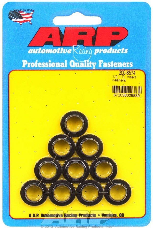Auto Racing Products Automotive Hardware Insert Washers - 1/2 ID (10) 200-8574