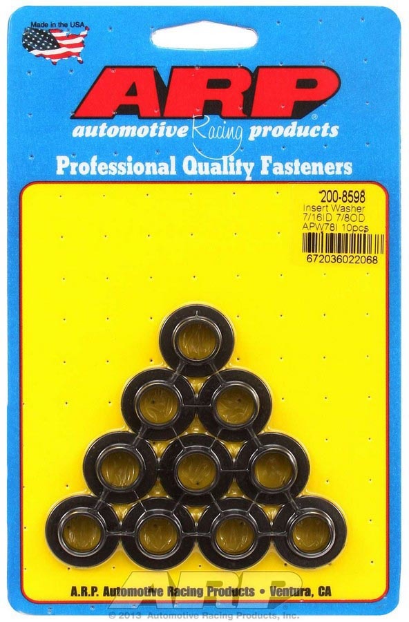 Auto Racing Products Automotive Hardware Insert Washers - 7/16 ID x .875 OD (10) 200-8598