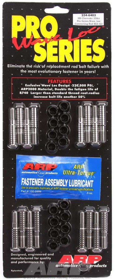 Auto Racing Products Automotive Hardware SBC Rod Bolt Kit - Fits 305/307/350 234-6403