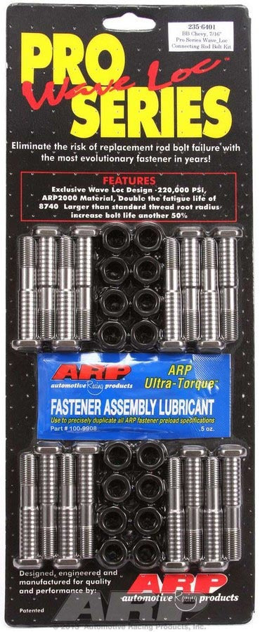 Auto Racing Products Automotive Hardware BBC Rod Bolt Kit - Fits 454-502 w/7/16in 235-6401