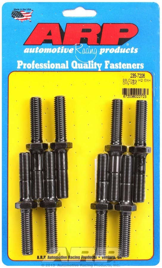Auto Racing Products Exhaust System BBC Rocker Arm Stud Kit Exhaust Only (8) 235-7206