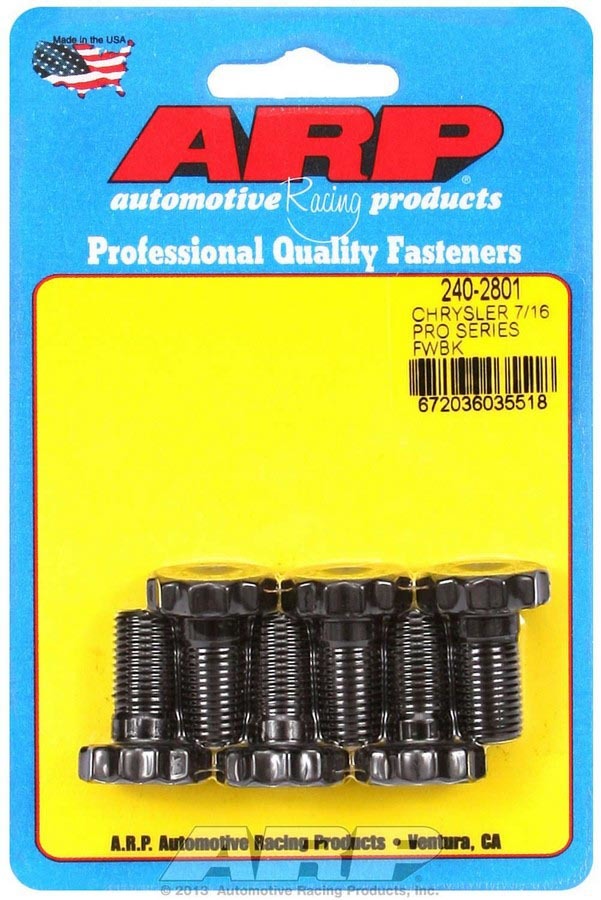 Auto Racing Products Wheel Accessory Mopar Flywheel Bolt Kit - 7/16 240-2801