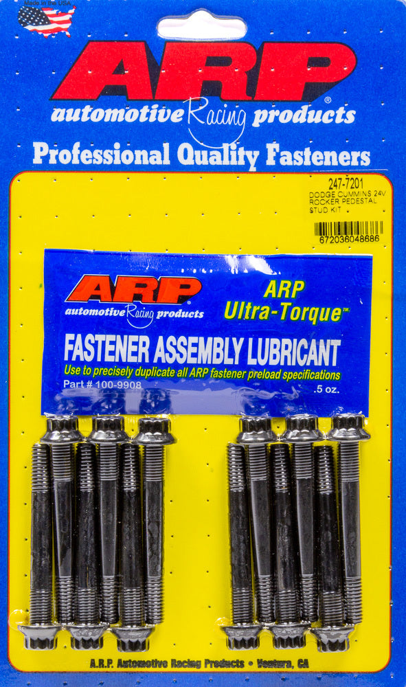 Auto Racing Products Rocker Arm Fastener Kits Rocker Pedestal Stud Kit Dodge Cummins 24V 247-7201