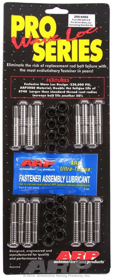 Auto Racing Products Automotive Hardware BBF Rod Bolt Kit - Fits 390-428 255-6402