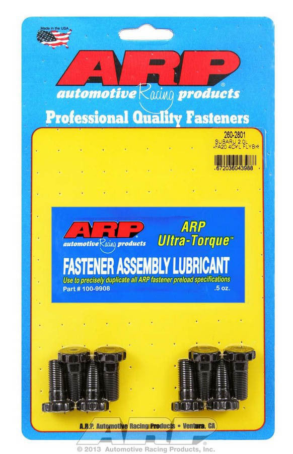 Auto Racing Products Wheel Accessory Flywheel Bolt Kit Subaru 2.0L FA20 260-2801