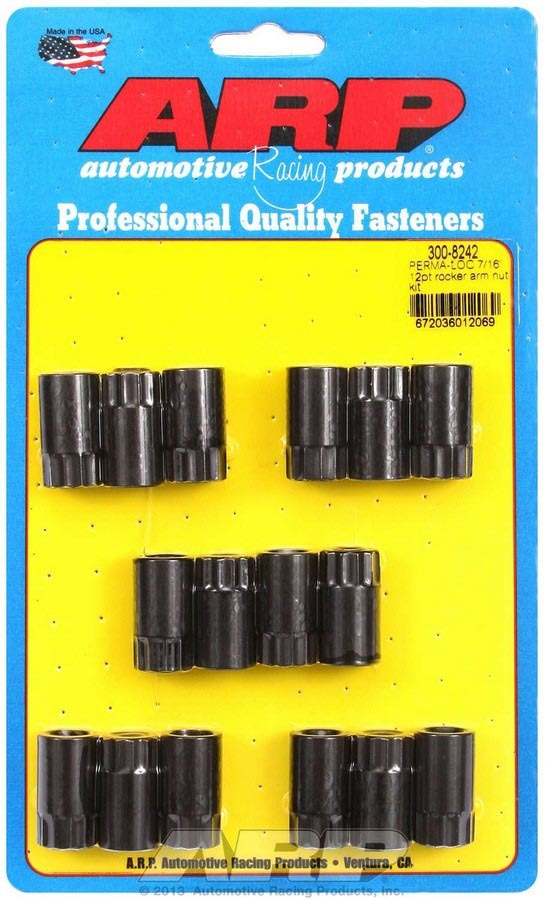 Auto Racing Products Automotive Hardware Rocker Arm Nut Kit - 7/16 (16) 300-8242