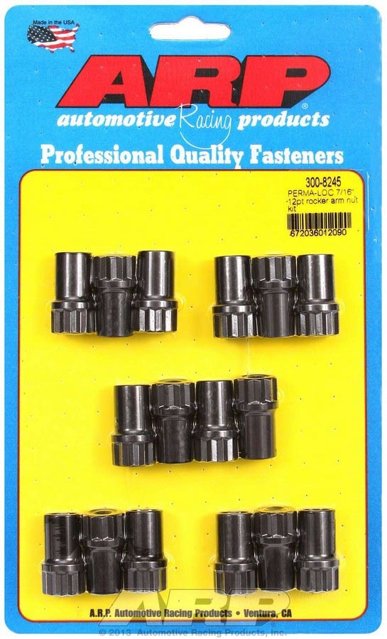 Auto Racing Products Automotive Hardware Rocker Arm Nut Kit - 7/16 (16) 300-8245