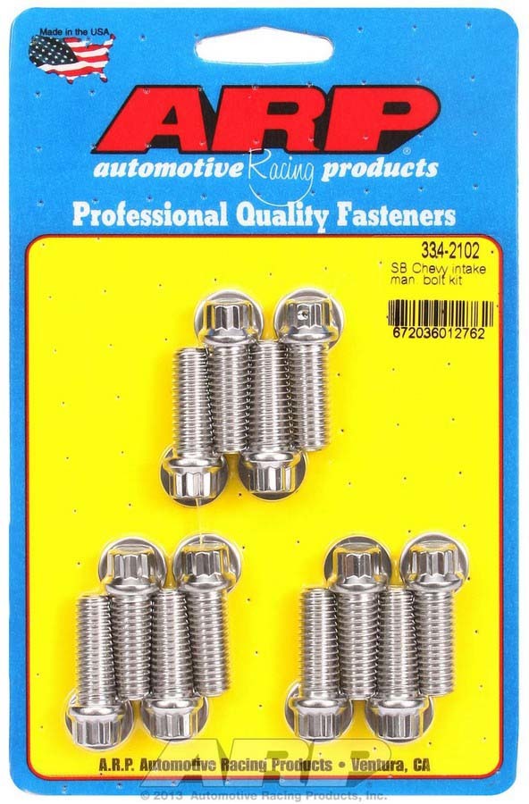 Auto Racing Products Engine Component SBC Intake Bolt Kit 334-2102