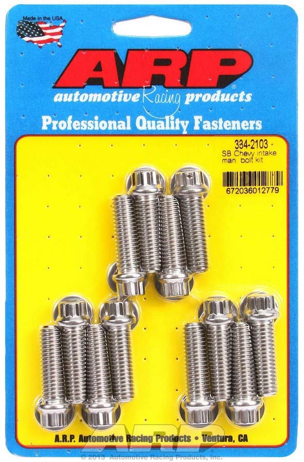 Auto Racing Products Engine Component SBC Intake Bolt Kit 334-2103