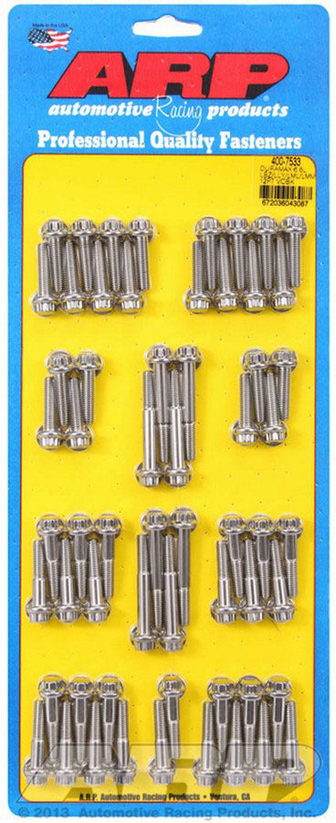 Auto Racing Products Engine Component Valve Cover Bolt Kit 12pt GM Duramax 6.6L 400-7533