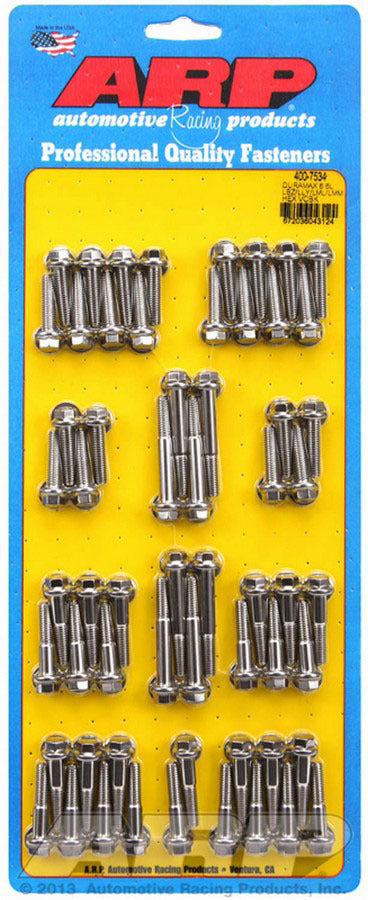 Auto Racing Products Engine Component Valve Cover Bolt Kit 6pt GM Duramax 6.6L 400-7534