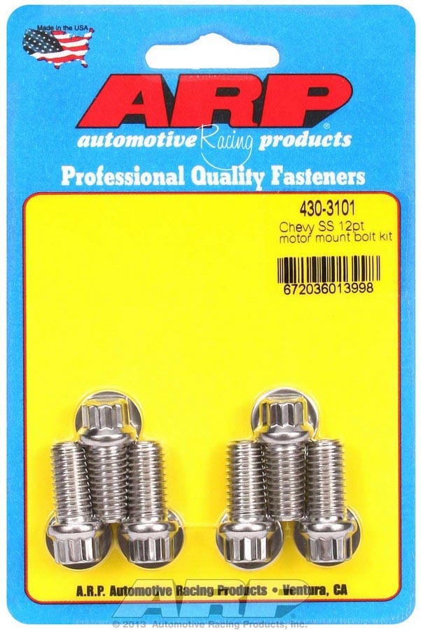 Auto Racing Products Engine Component Chevy S/S Motor Mount Bolt Kit - 12pt. 430-3101