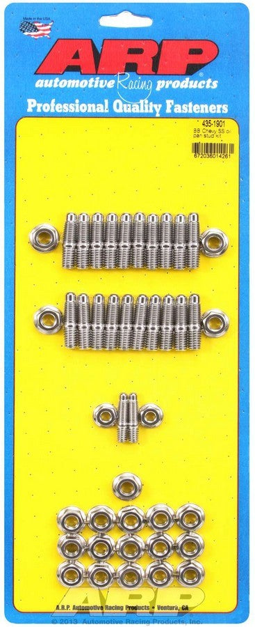 Auto Racing Products Engine Component BBC S/S Oil Pan Stud Kit 435-1901