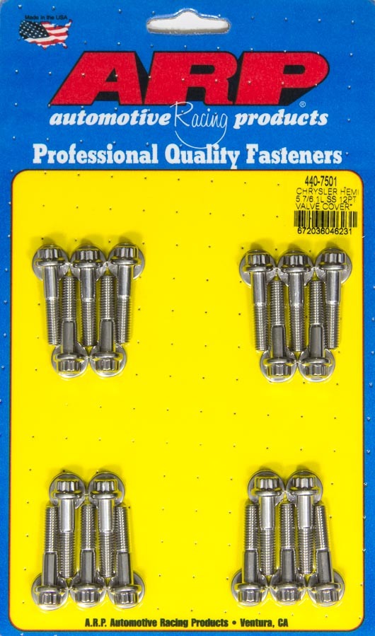Auto Racing Products Engine Component Valve Cover Bolt Kit 12pt Mopar 5.7/6.1L Hemi 440-7501