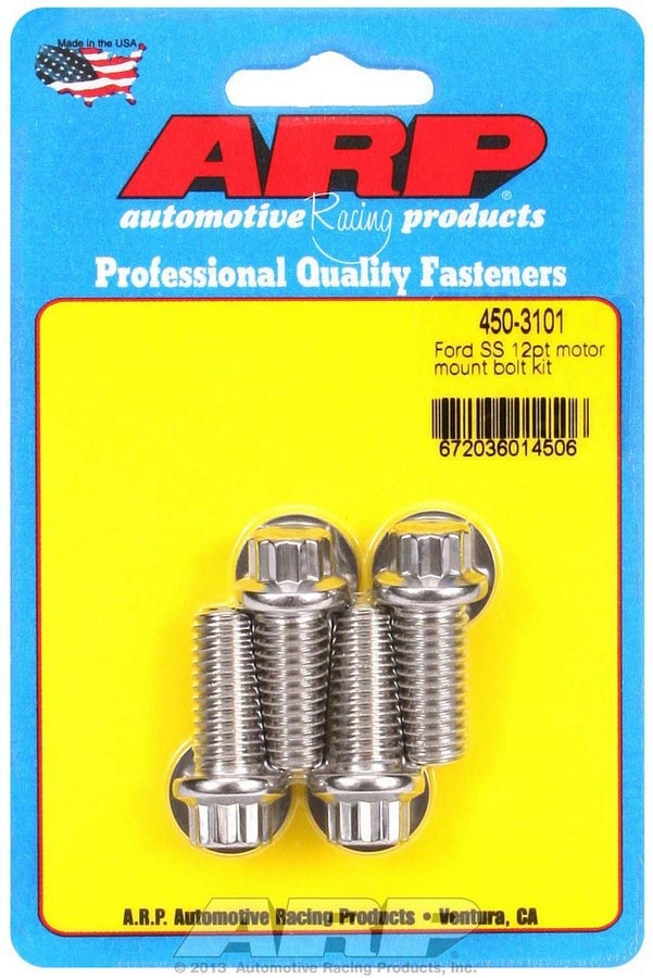 Auto Racing Products Engine Component SBF S/S Motor Mount Bolt Kit - 12pt. 450-3101