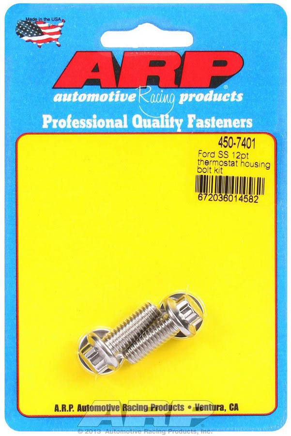 Auto Racing Products Automotive Hardware S/S Thermostat Housing Bolt Kit 12pt. 450-7401
