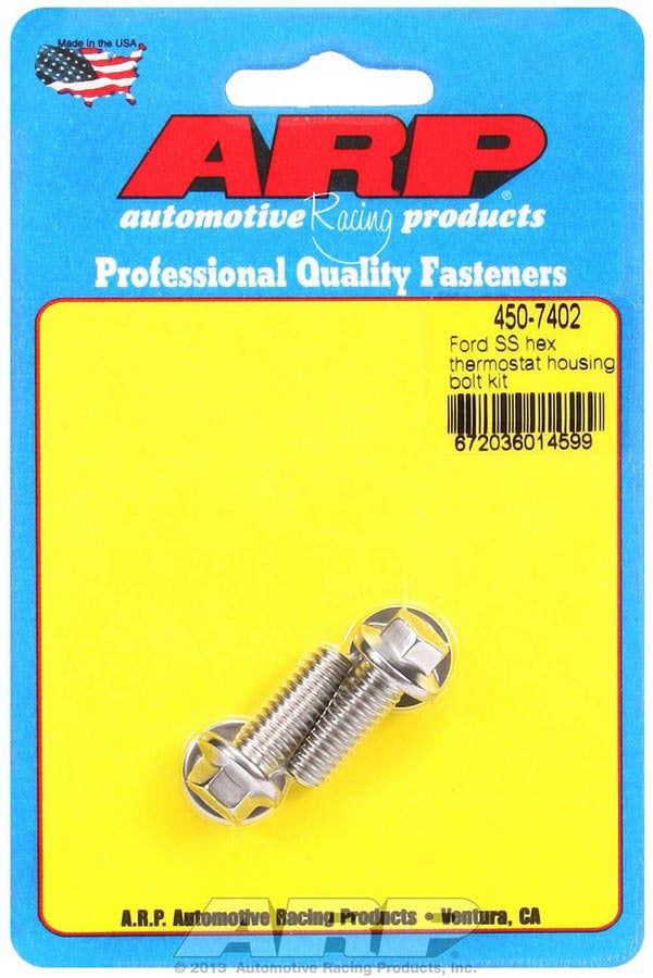 Auto Racing Products Automotive Hardware S/S Thermostat Housing Bolt Kit 6pt. 450-7402
