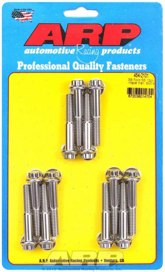 Auto Racing Products Engine Component SBF S/S Intake Bolt Kit 12pt. 454-2101