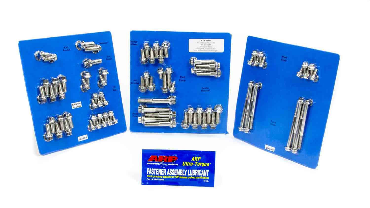 Auto Racing Products Engine Component SBC S/S Complete Engine Fastener Kit 12pt. 534-9502