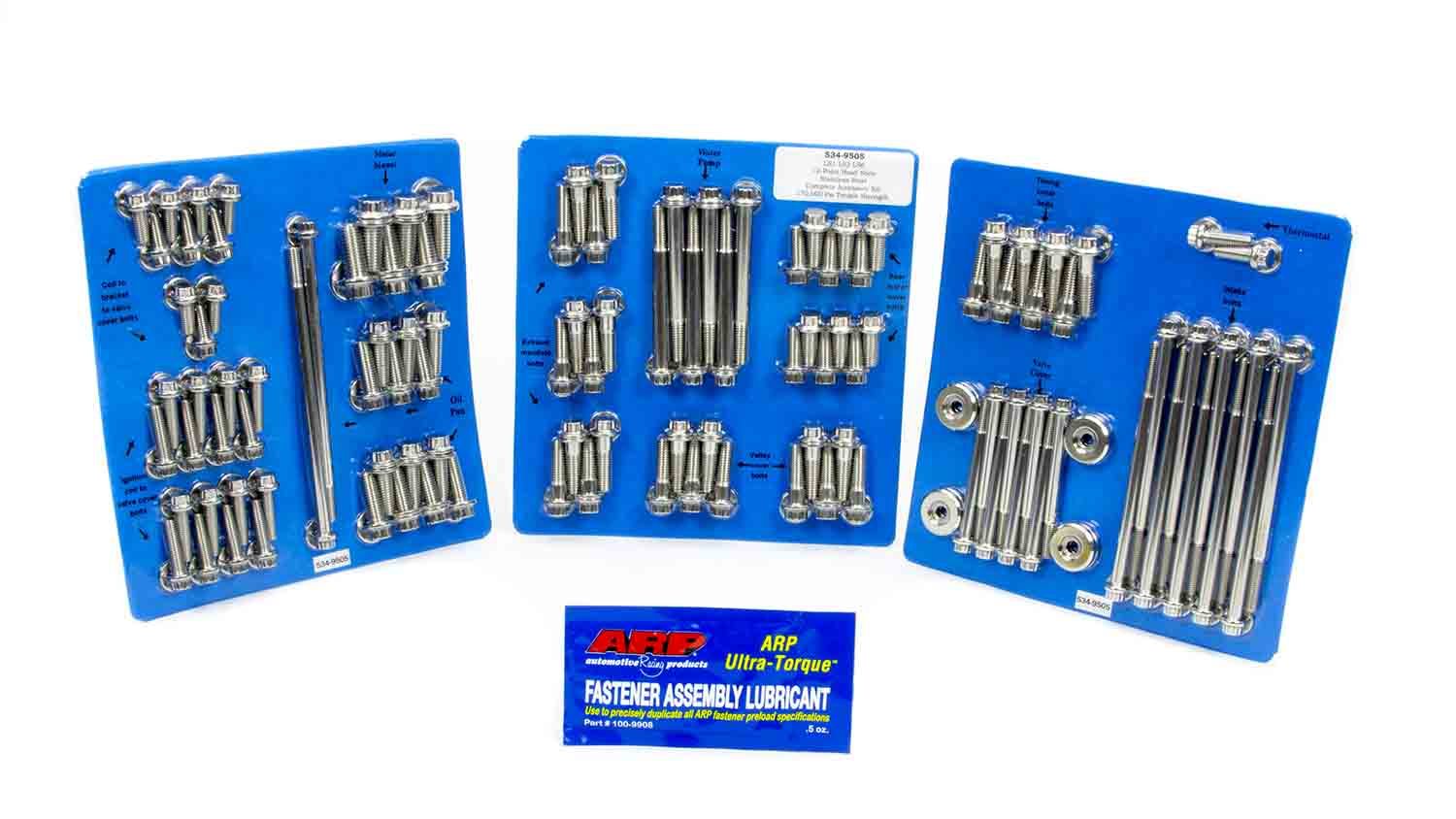 Auto Racing Products Engine Component GM LS S/S Complete Eng. Fastener Kit 12pt. 534-9505
