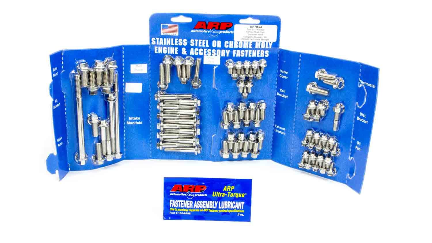 Auto Racing Products Engine Component SBF S/S Complete Engine Fastener Kit 6pt. 554-9603