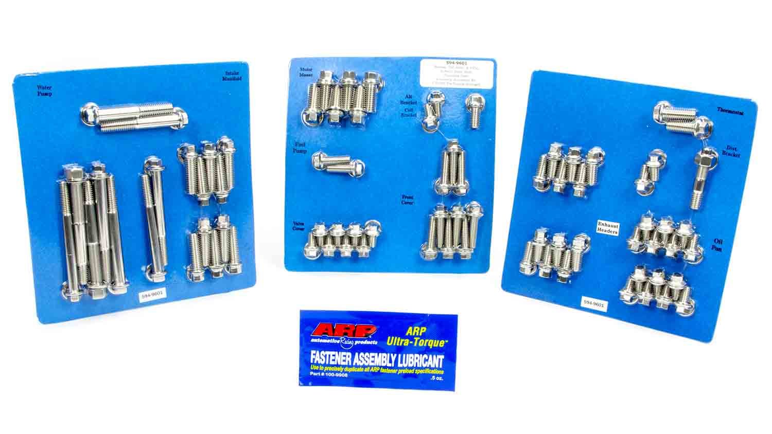 Auto Racing Products Engine Component Pontiac S/S Complete Engine Fastener Kit 6pt. 594-9601