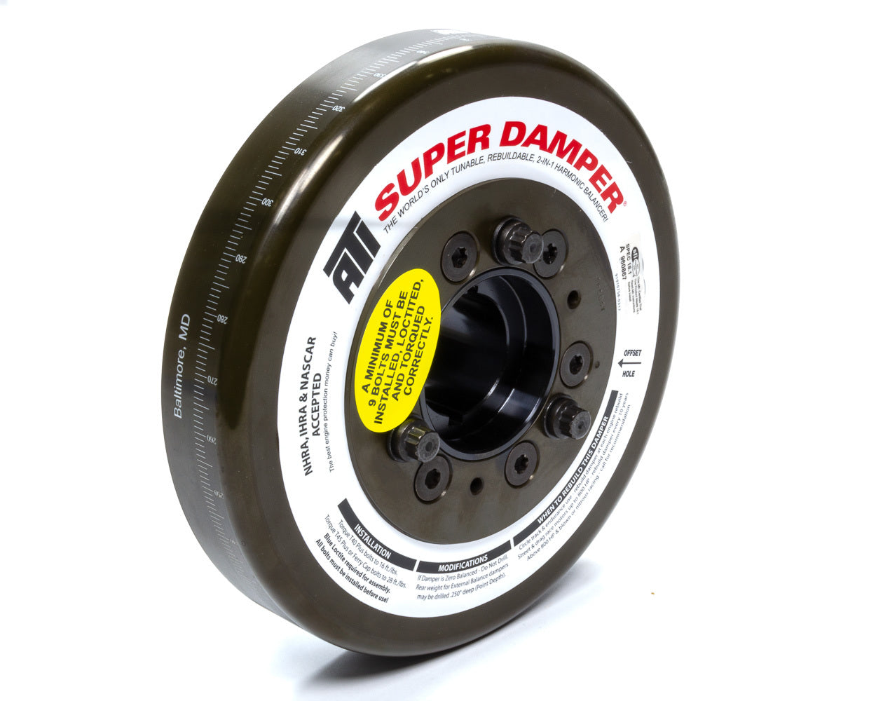 ATI Performance Harmonic Balancers and Components BBC 8.074 Harmonic Damper -SFI 917062K