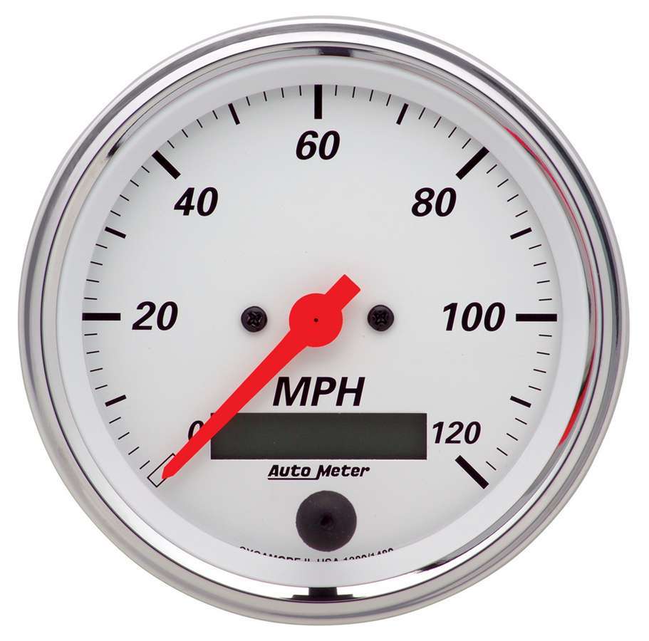 AutoMeter Speedometer Gauge 3-3/8in A/W Street Rod Speedo 1380