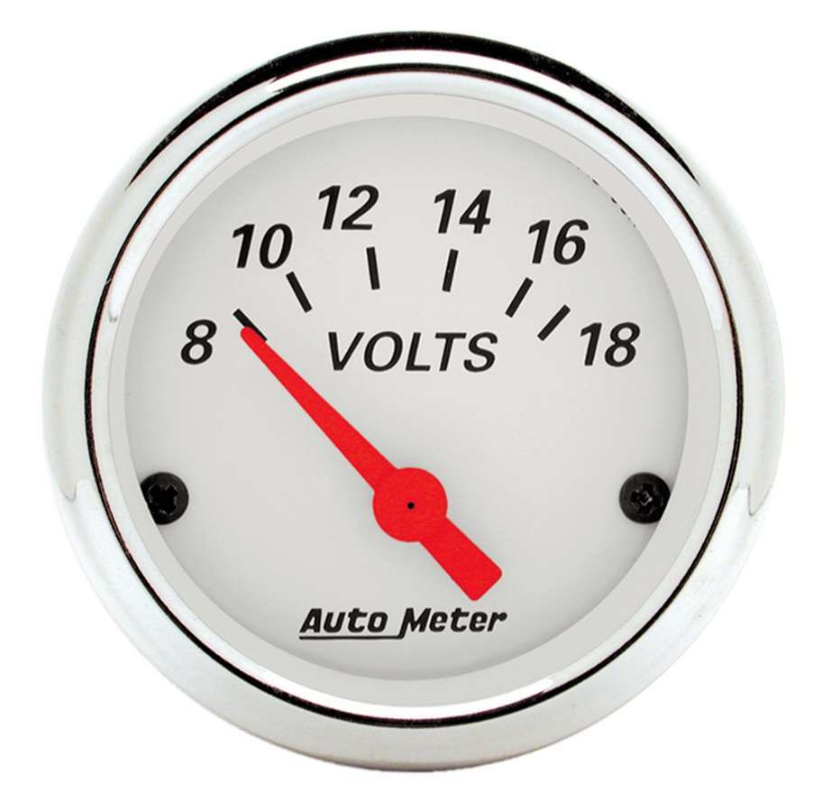 AutoMeter Voltmeter Gauge Arctic White Voltmeter 1391