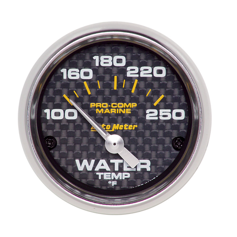 AutoMeter 2-1/16 Water Temp Gauge 100-250F C/F Marine 200762-40
