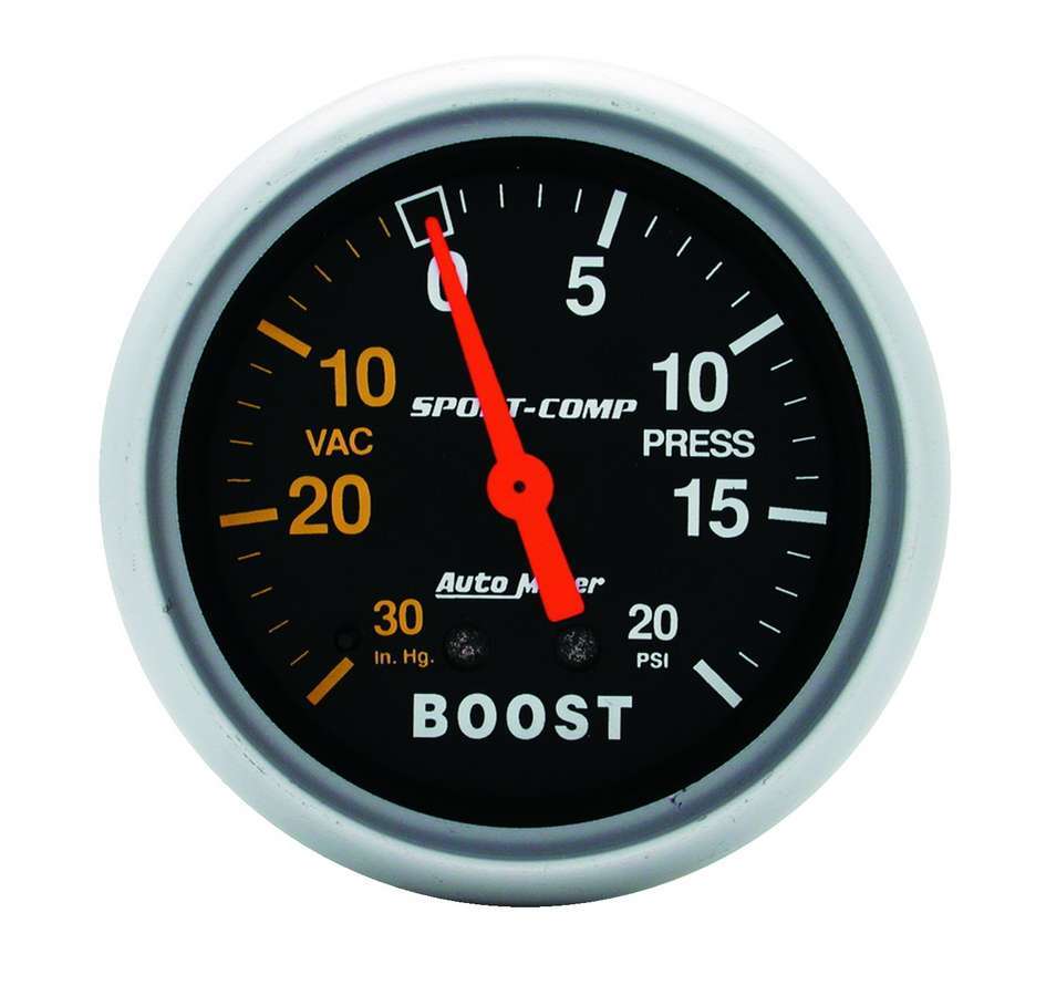 AutoMeter Boost Gauge 0-20/0-30 Turbo Boost 3401