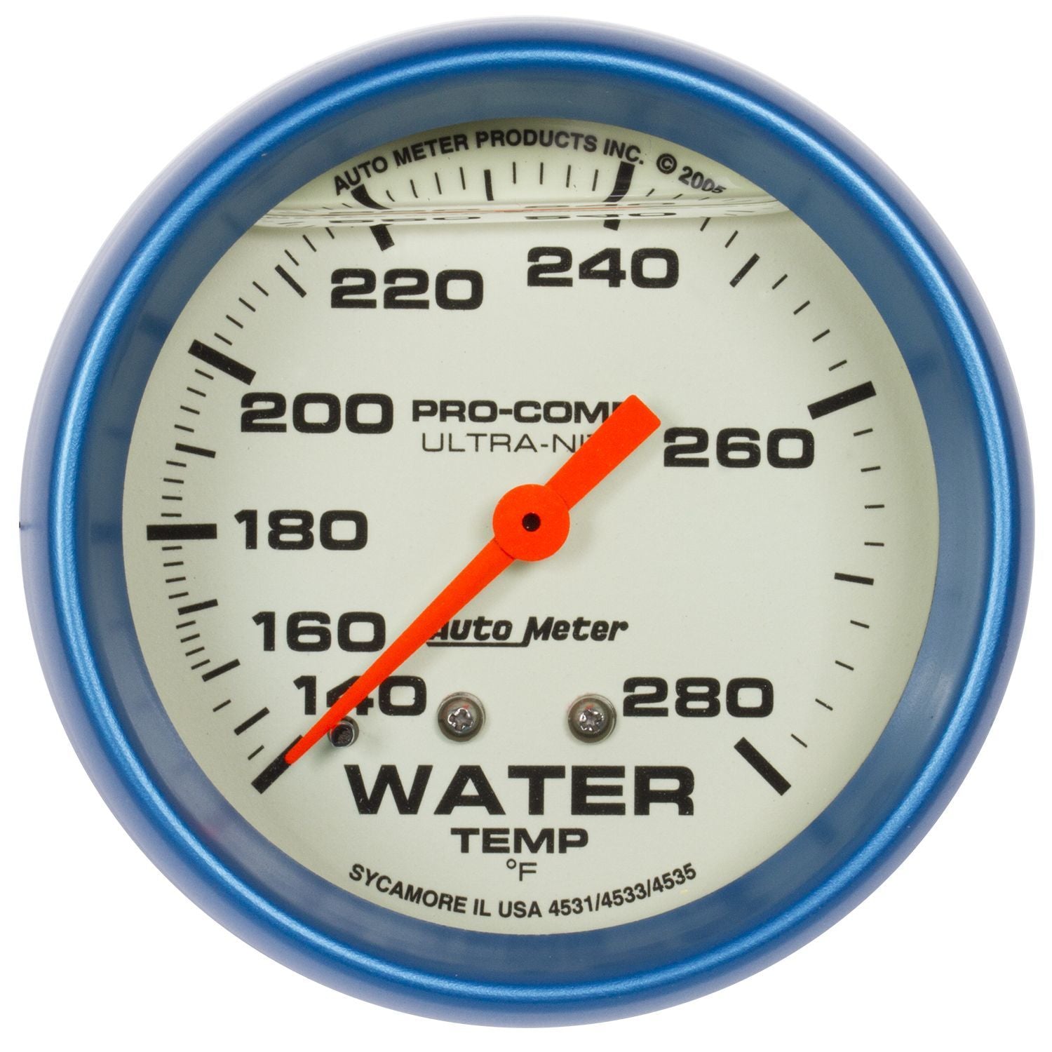 AutoMeter 2-5/8 Ultra-Nite Water Temp Gauge 140-280 4231