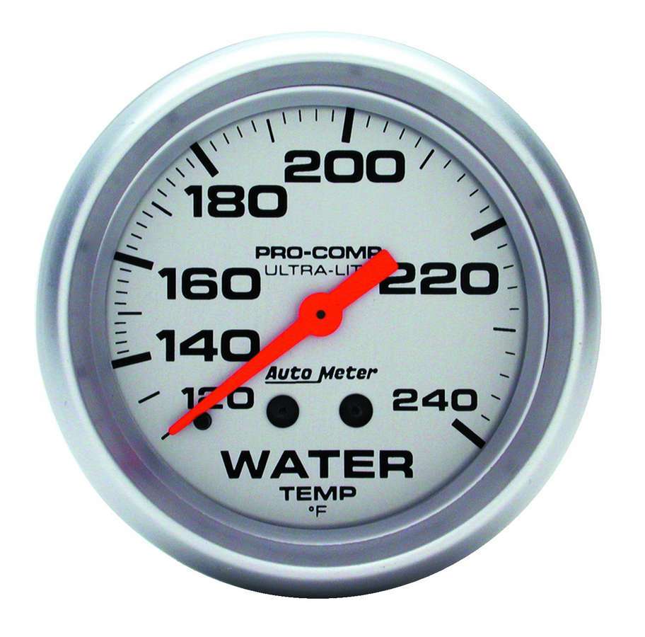 AutoMeter 2-5/8 Ultra-Lite Water Temp 120-240 F.Mech 12FT 4433