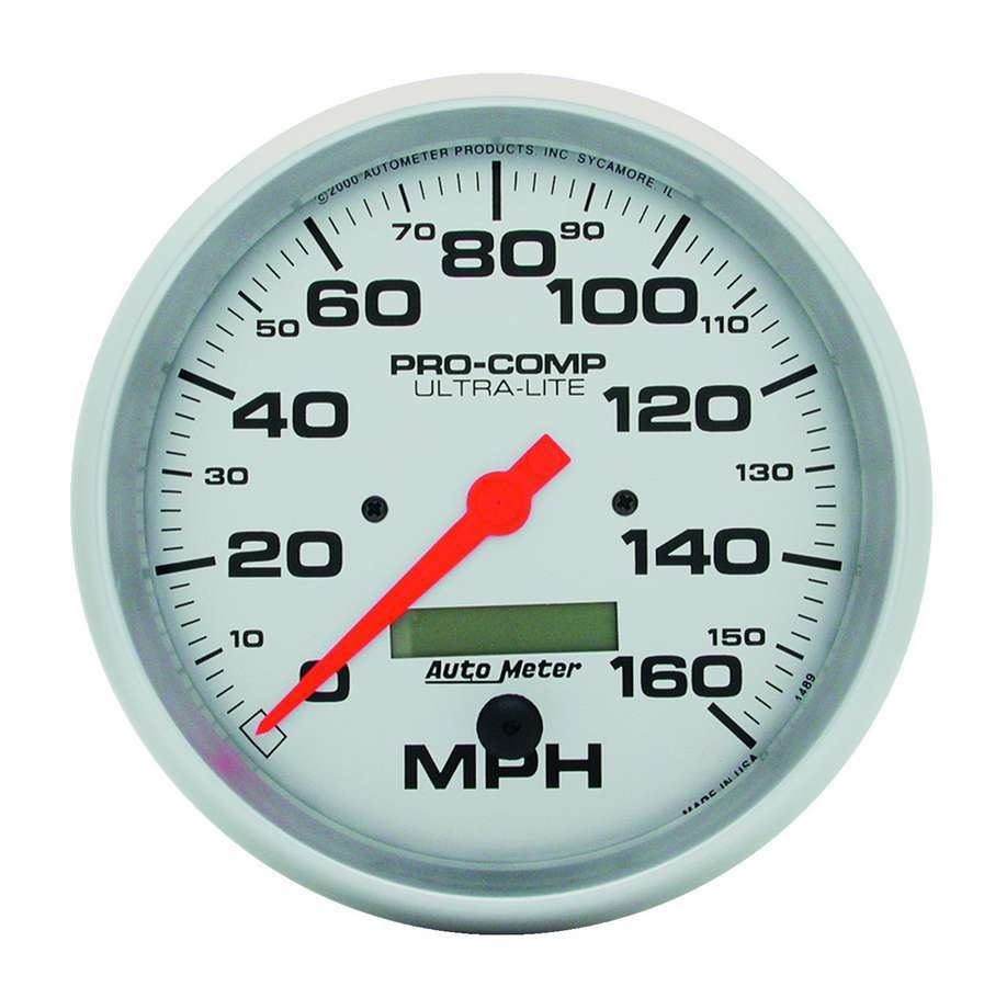 AutoMeter Speedometer Gauge 5in Ultra-Lite Elec. 160MPH Speedometer 4489