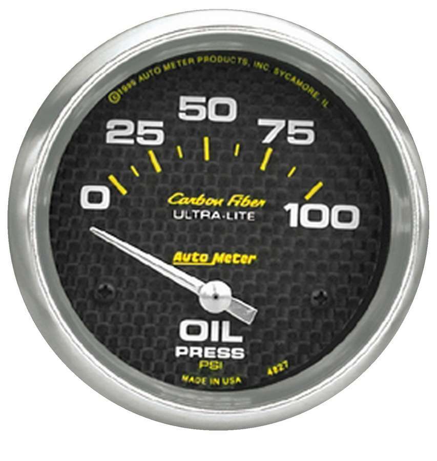 AutoMeter C/F 2-5/8in Oil Pressure Gauge 0-100PSI 4827