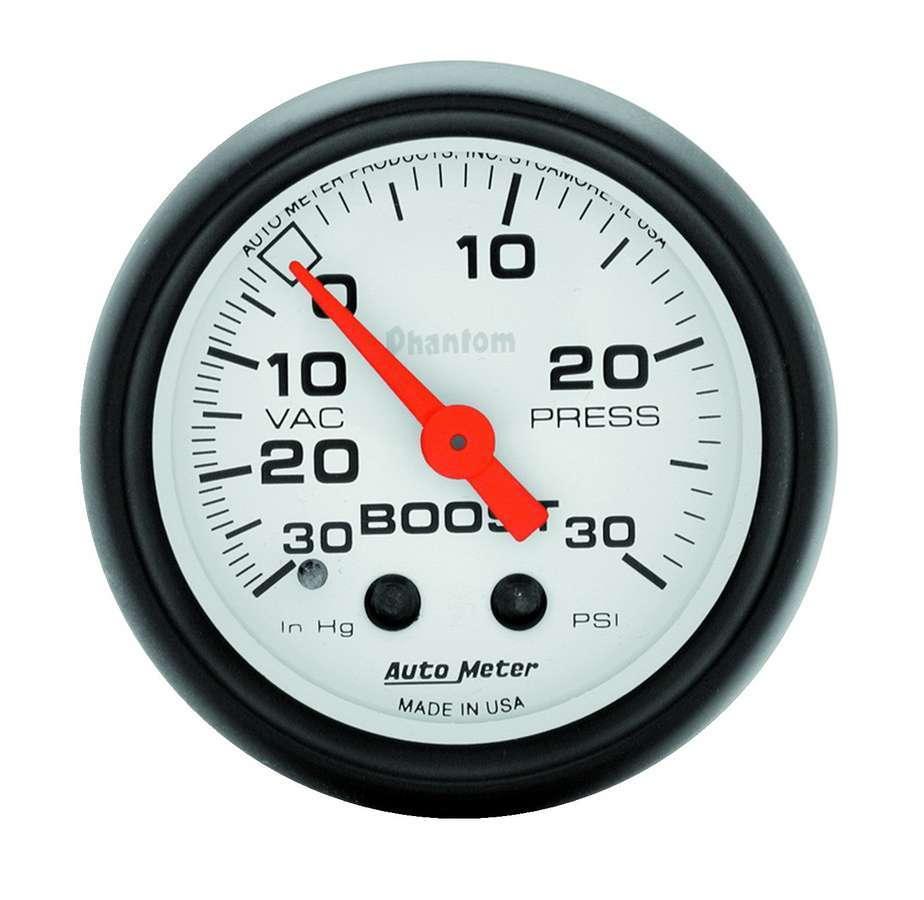 AutoMeter Boost Gauge 2-1/16in Phantom Boost / Vacuum Gauge 5703