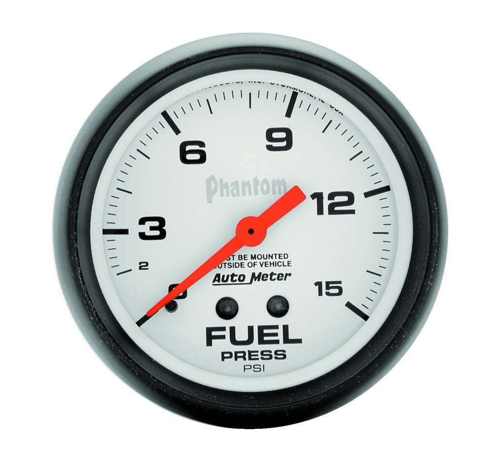 AutoMeter Fuel Pressure Gauge 2-5/8in Phantom Fuel Press. Gauge 0-15psi 5810