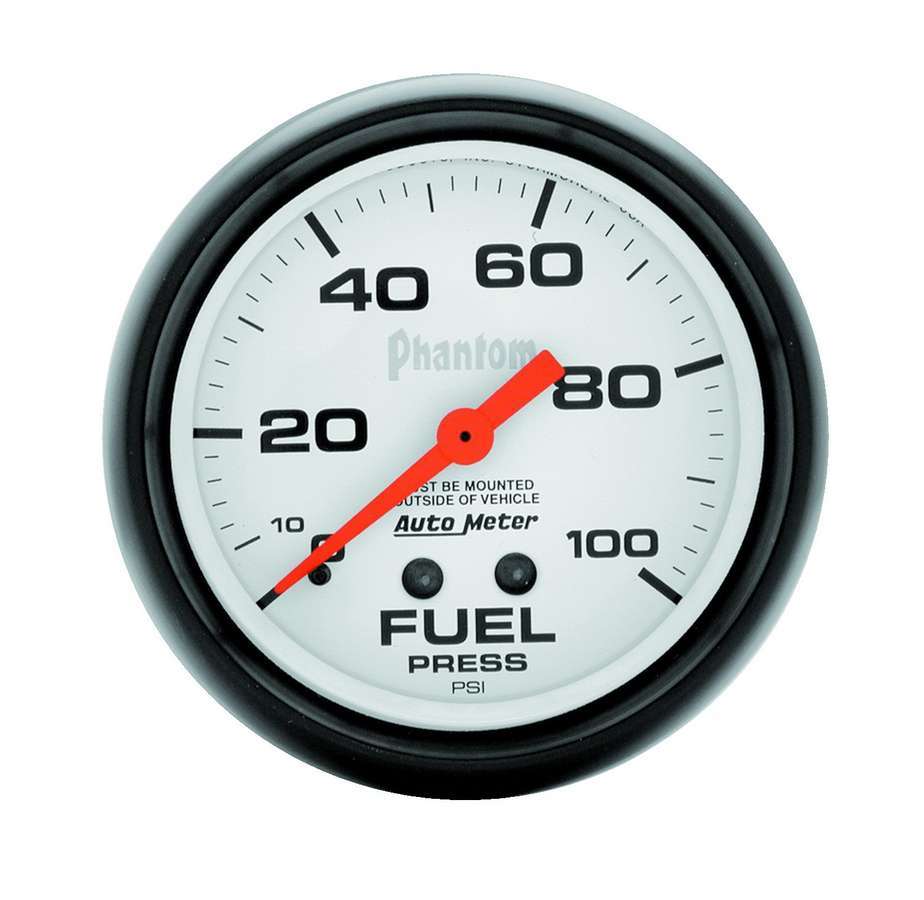 AutoMeter Fuel Pressure Gauge 2-5/8in Phantom Fuel Press. Gauge 0-100psi 5812