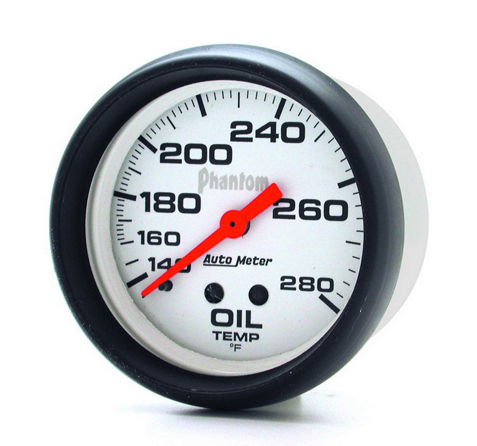 AutoMeter 5841 Phantom Oil Temperature Gauge, 140–280°F, 2-5/8-Inch